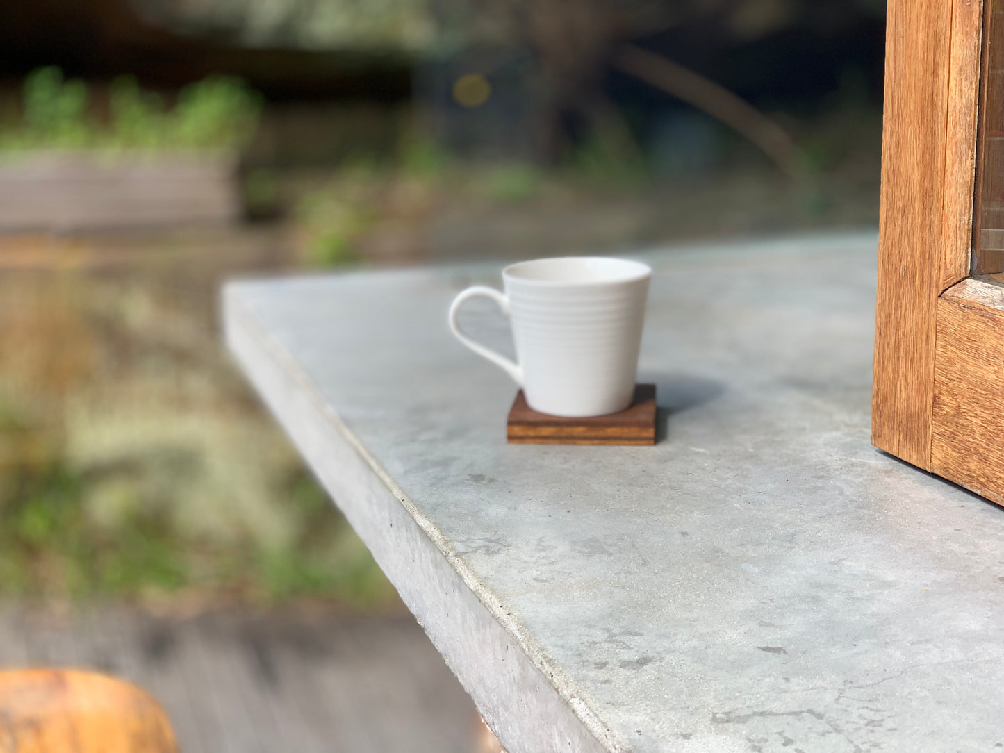 Drink coasters made from Australian hardwood