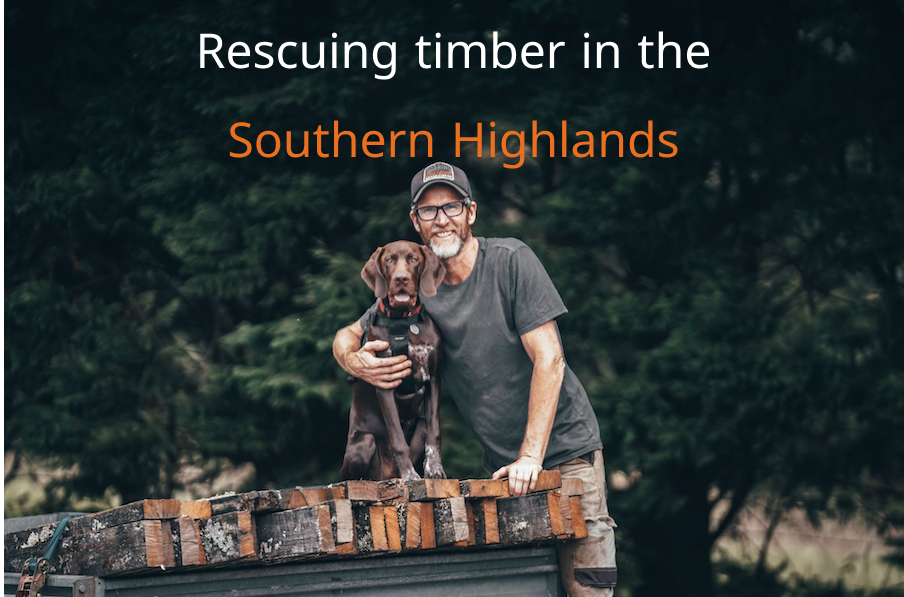 Rescuing timber in the southern highlands.